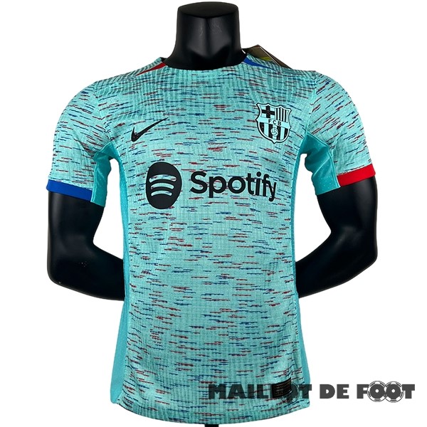 Foot Maillot Pas Cher Thailande Joueurs Third Maillot Barcelona 2023 2024 Bleu Vert