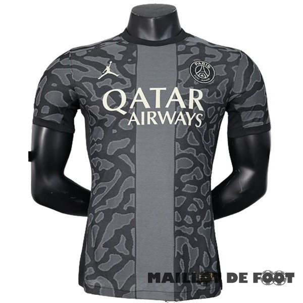 Foot Maillot Pas Cher Thailande Joueurs Third Maillot Paris Saint Germain 2023 2024 Noir