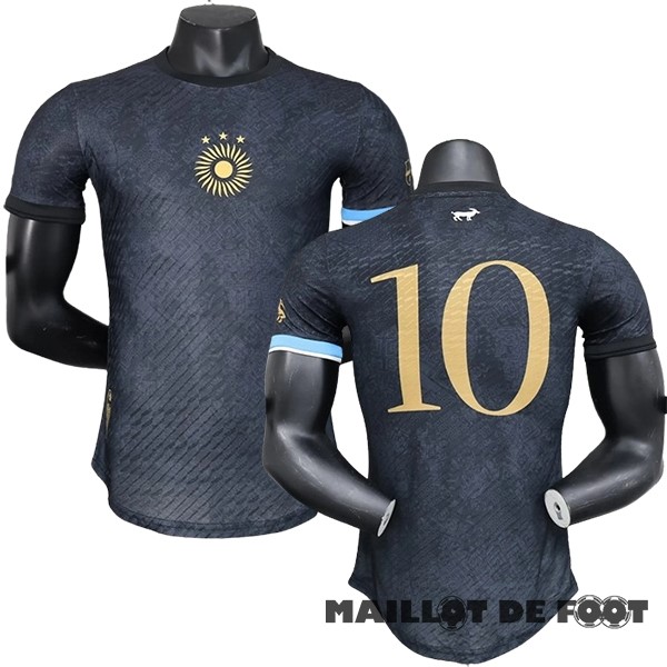 Foot Maillot Pas Cher Thailande Spécial Joueurs Maillot Argentine 2024 Noir