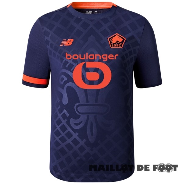 Foot Maillot Pas Cher Thailande Third Maillot Lille 2023 2024 Bleu