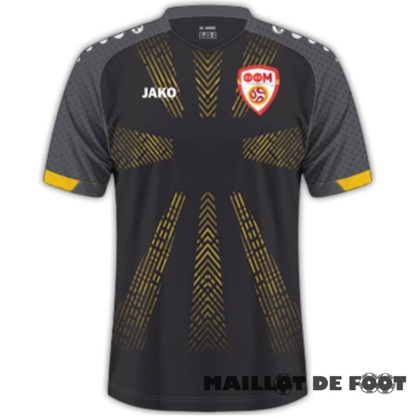 Foot Maillot Pas Cher Thailande Third Maillot Macédoine du Nord 2023 Noir