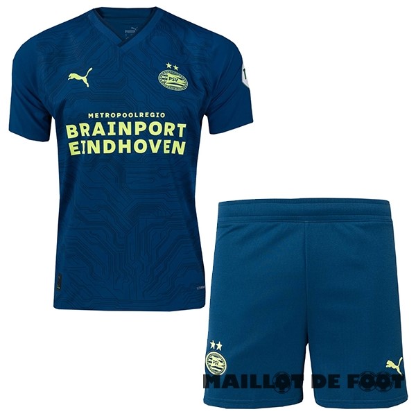 Foot Maillot Pas Cher Third Conjunto De Enfant Eindhoven 2023 2024 Bleu