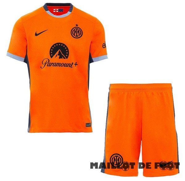 Foot Maillot Pas Cher Third Conjunto De Enfant Inter Milán 2023 2024 Orange