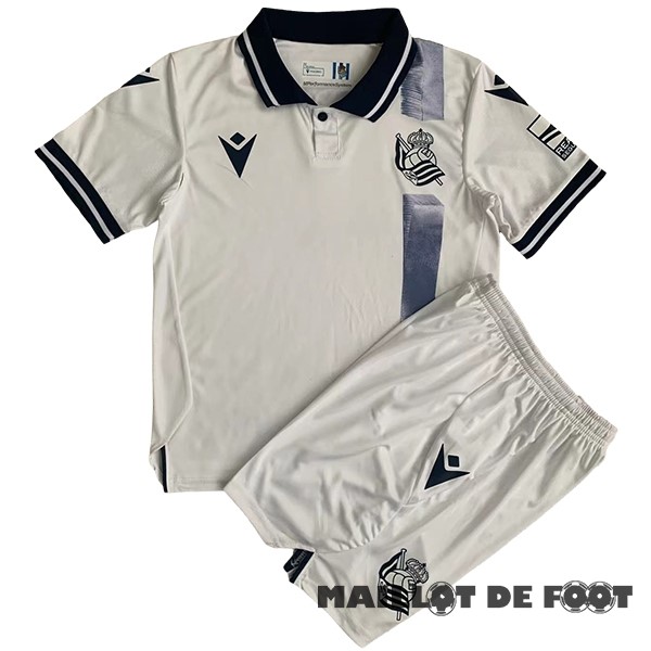Foot Maillot Pas Cher Third Conjunto De Enfant Real Sociedad 2023 2024 Blanc