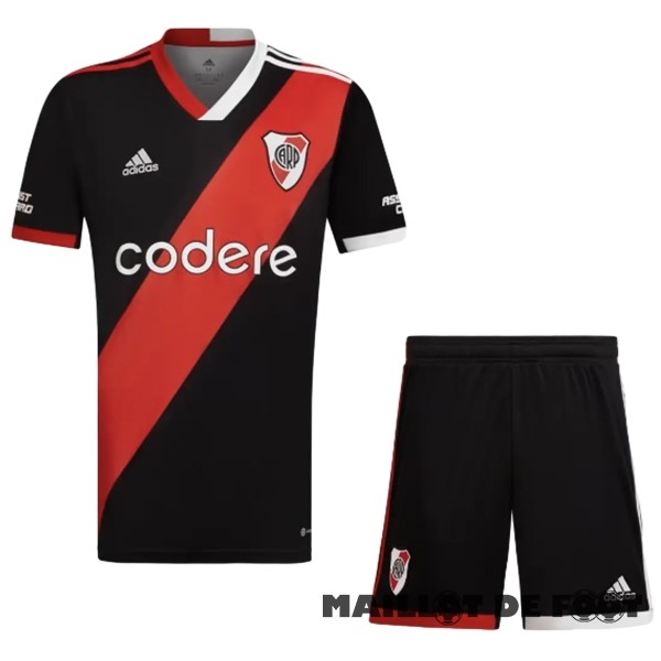 Foot Maillot Pas Cher Third Conjunto De Enfant River Plate 2023 2024 Noir