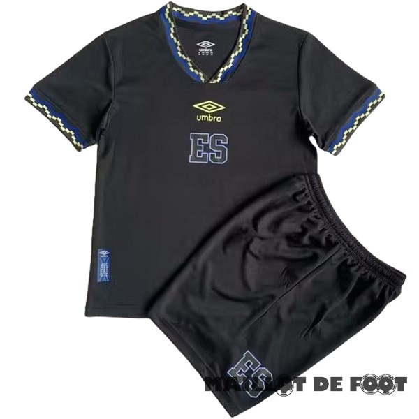 Foot Maillot Pas Cher Third Conjunto De Enfant Salvador 2023 Noir