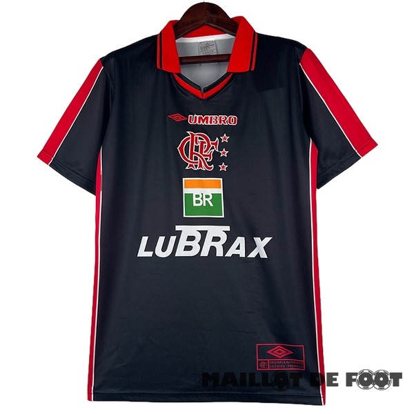 Foot Maillot Pas Cher Third Maillot Flamengo Retro 1999 Noir Rouge