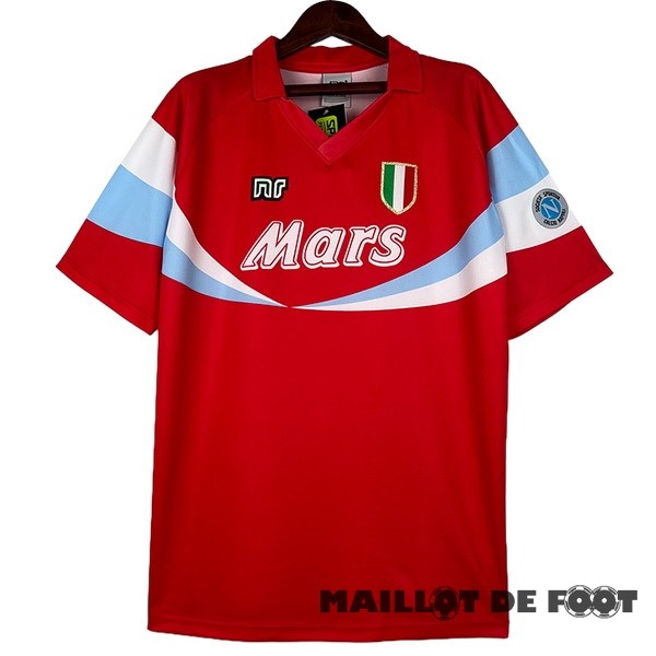 Foot Maillot Pas Cher Third Maillot Napoli Retro 1990 1991 Rouge
