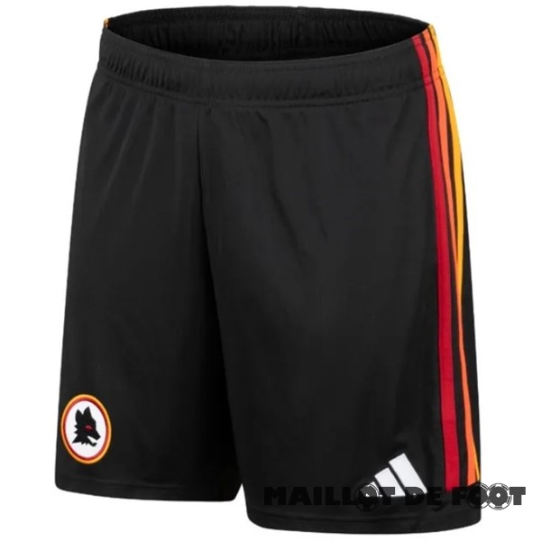 Foot Maillot Pas Cher Third Pantalon As Roma 2023 2024 Noir