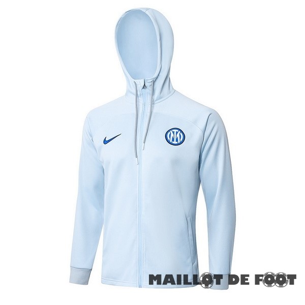 Foot Maillot Pas Cher Veste Con Capucha Inter Milán 2023 2024 Bleu