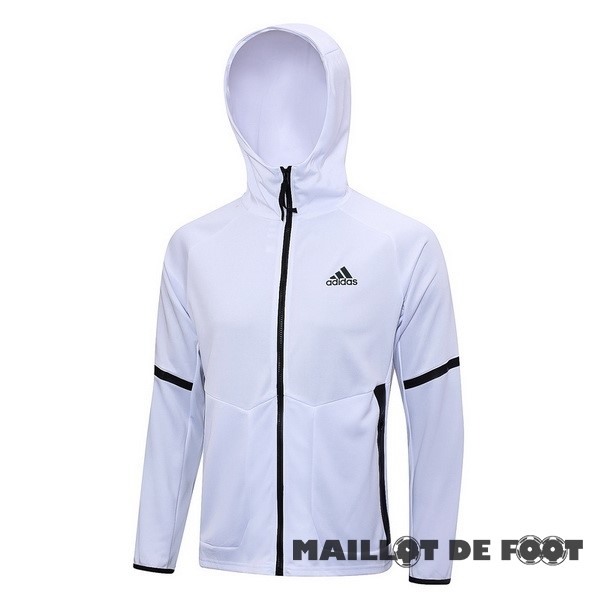 Foot Maillot Pas Cher Veste Con Capucha adidas 2023 Blanc Noir