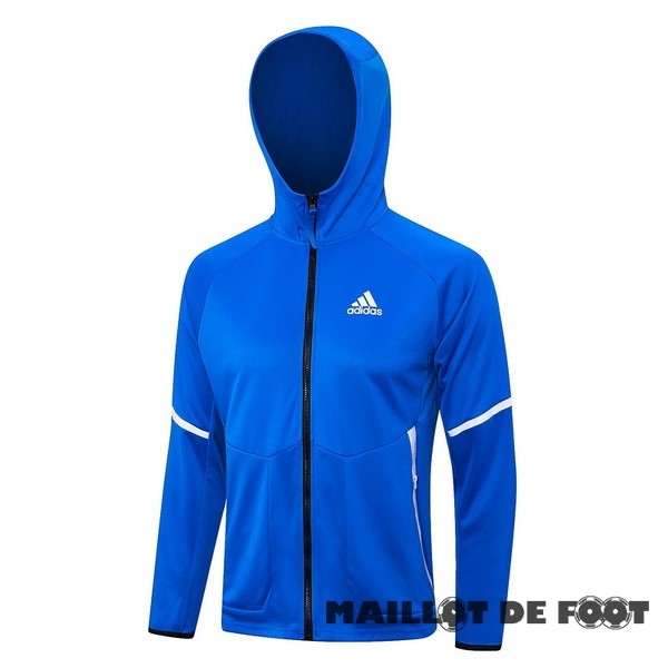 Foot Maillot Pas Cher Veste Con Capucha adidas 2023 Bleu Blanc