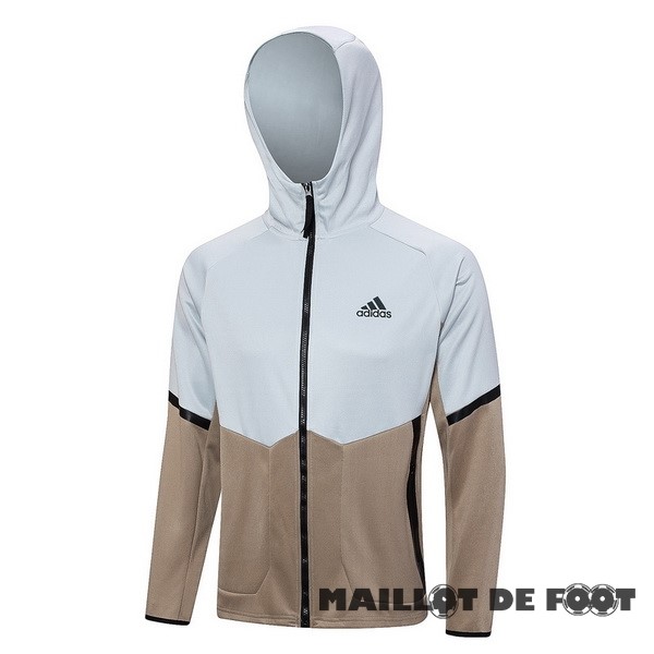 Foot Maillot Pas Cher Veste Con Capucha adidas 2023 Gris Jaune