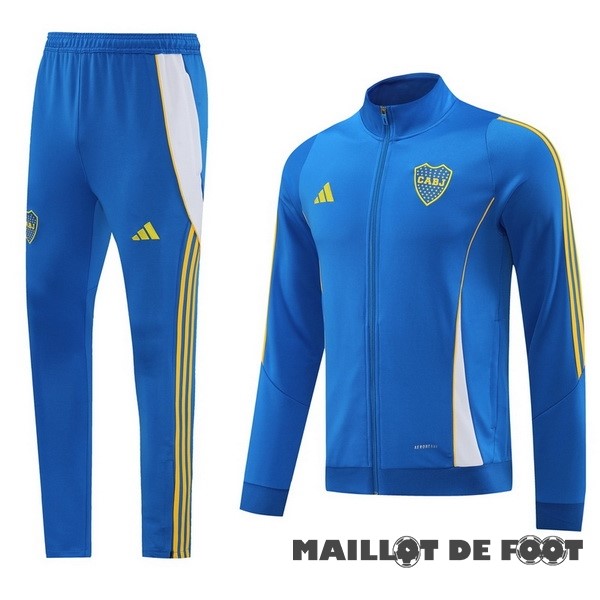 Foot Maillot Pas Cher Conjunto Completo Ropa Deportiva Con Cremallera Larga Boca Juniors 2024 2025 Bleu