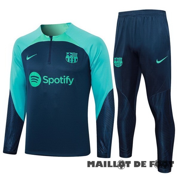 Foot Maillot Pas Cher Conjunto Completo Sudadera Entrainement Barcelona 2023 2024 Bleu Marine I Vert