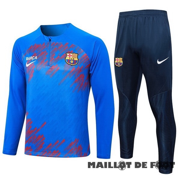 Foot Maillot Pas Cher Conjunto Completo Sudadera Entrainement Barcelona 2023 2024 Bleu Rouge