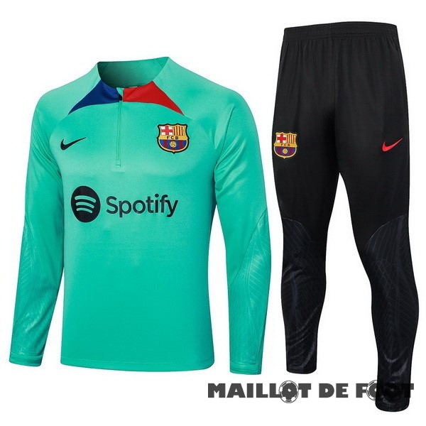 Foot Maillot Pas Cher Conjunto Completo Sudadera Entrainement Barcelona 2023 2024 Vert Noir