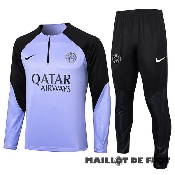 Foot Maillot Pas Cher Conjunto Completo Sudadera Entrainement Paris Saint Germain 2023 2024 Purpura Noir