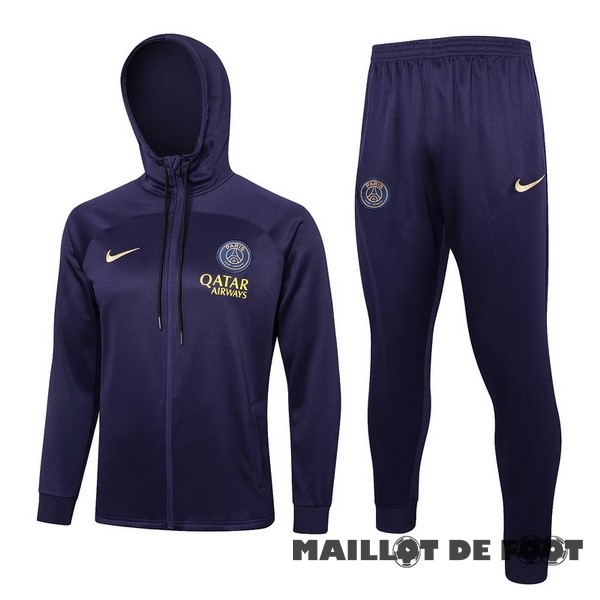 Foot Maillot Pas Cher Conjunto Completo Veste Con Capucha Paris Saint Germain 2023 2024 Purpura