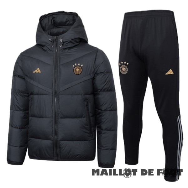 Foot Maillot Pas Cher Conjunto Completo Veste De Algodón Allemagne 2023 Noir