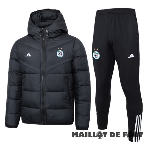 Foot Maillot Pas Cher Conjunto Completo Veste De Algodón Argelia 2023 Noir