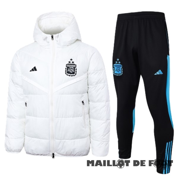 Foot Maillot Pas Cher Conjunto Completo Veste De Algodón Argentine 2023 Blanc Noir