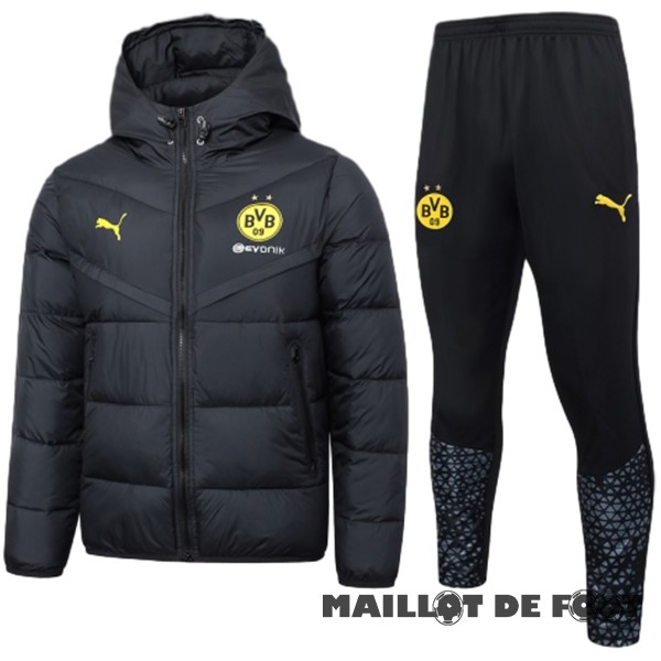 Foot Maillot Pas Cher Conjunto Completo Veste De Algodón Borussia Dortmund 2023 2024 Noir