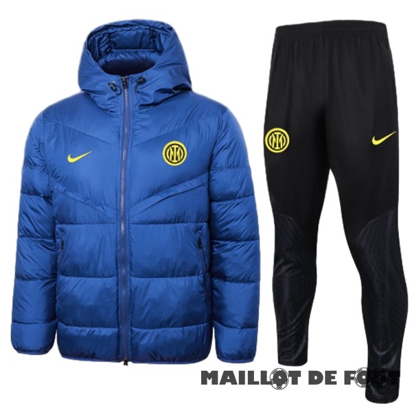 Foot Maillot Pas Cher Conjunto Completo Veste De Algodón Inter Milán 2023 2024 Bleu Noir