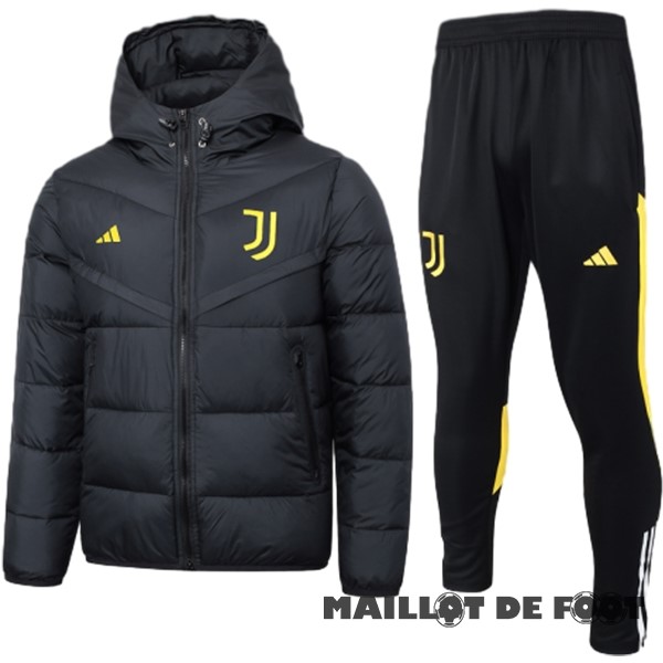 Foot Maillot Pas Cher Conjunto Completo Veste De Algodón Juventus 2023 2024 Noir