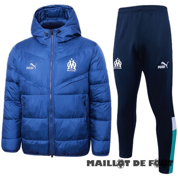 Foot Maillot Pas Cher Conjunto Completo Veste De Algodón Marsella 2023 2024 Bleu Noir