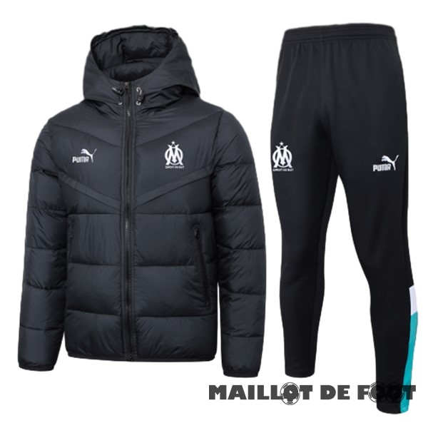 Foot Maillot Pas Cher Conjunto Completo Veste De Algodón Marsella 2023 2024 Noir