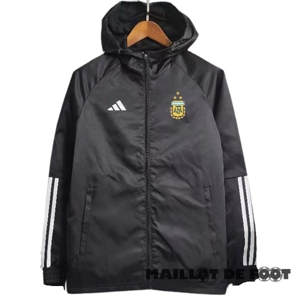 Foot Maillot Pas Cher Coupe Vent Argentine 2023 Noir I Blanc