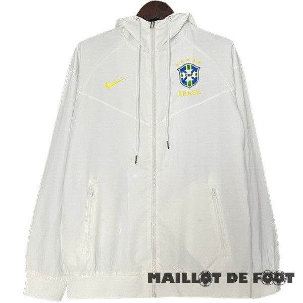 Foot Maillot Pas Cher Coupe Vent Brésil 2024 Blanc