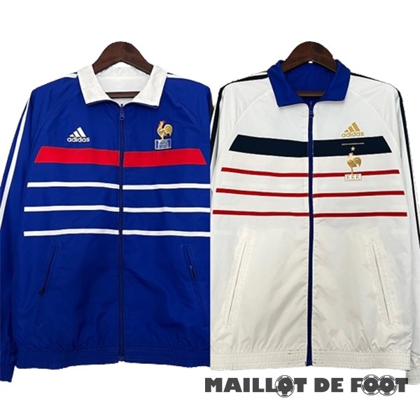 Foot Maillot Pas Cher Coupe Vent France 2024 Bleu Blanc