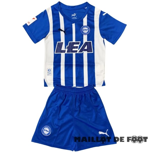 Foot Maillot Pas Cher Domicile Conjunto De Enfant Alavés 2023 2024 Bleu