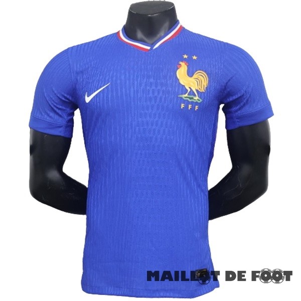 Foot Maillot Pas Cher Domicile Joueurs Maillot France 2024 Bleu