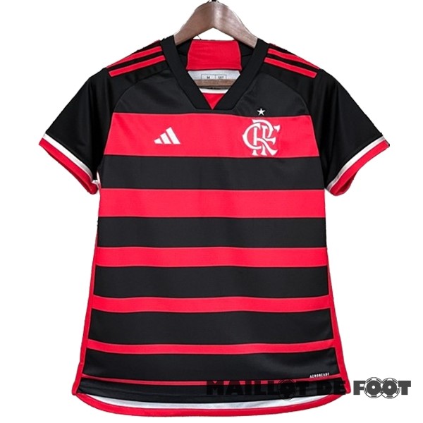 Foot Maillot Pas Cher Domicile Maillot Femme Flamengo 2024 2025 Rouge Noir