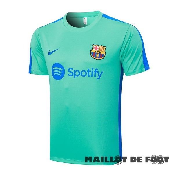 Foot Maillot Pas Cher Entrainement Barcelona 2023 2024 Vert Bleu