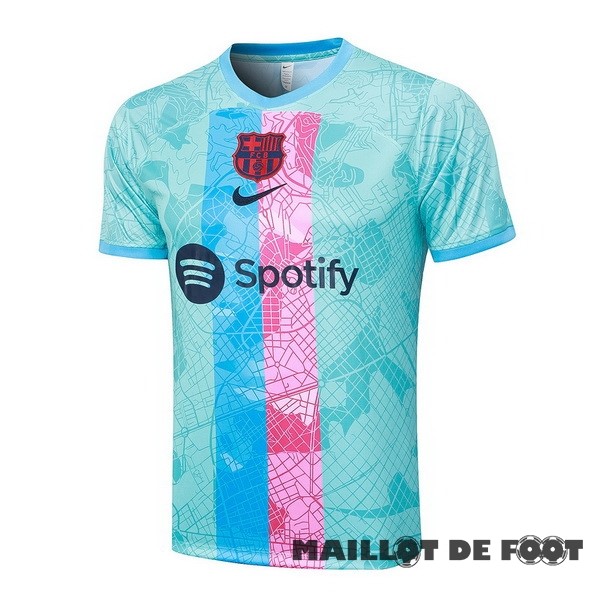 Foot Maillot Pas Cher Entrainement Barcelona 2023 2024 Vert Rose