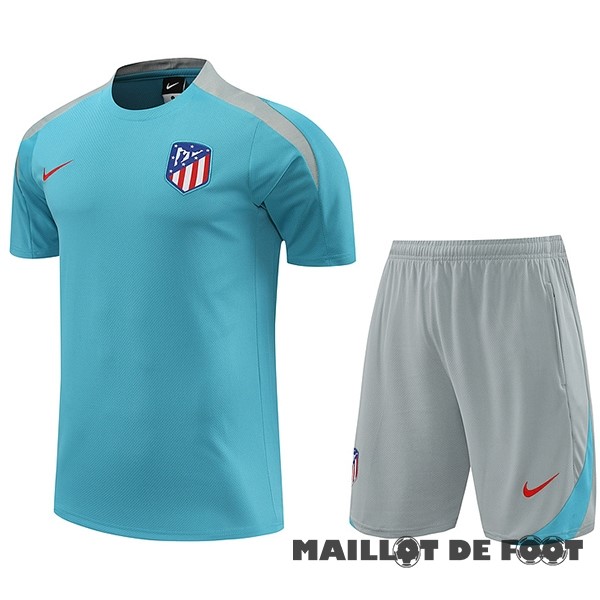 Foot Maillot Pas Cher Entrainement Conjunto Completo Atlético Madrid 2024 2025 Bleu Gris