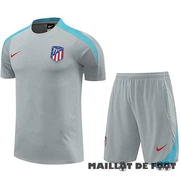 Foot Maillot Pas Cher Entrainement Conjunto Completo Atlético Madrid 2024 2025l Gris Bleu