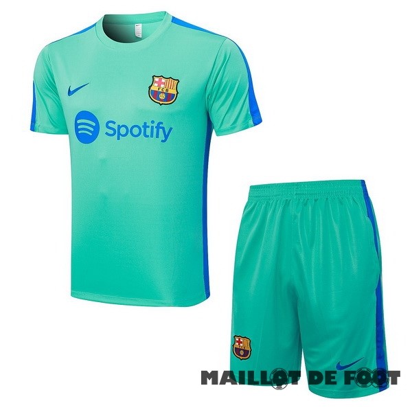 Foot Maillot Pas Cher Entrainement Conjunto Completo Barcelona 2023 2024 Vert Bleu