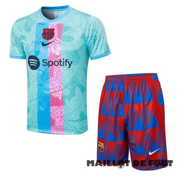 Foot Maillot Pas Cher Entrainement Conjunto Completo Barcelona 2023 2024 Vert Rose Rouge