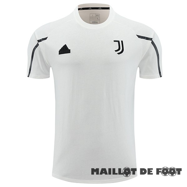 Foot Maillot Pas Cher Entrainement Juventus 2024 2025 Blanc Gris