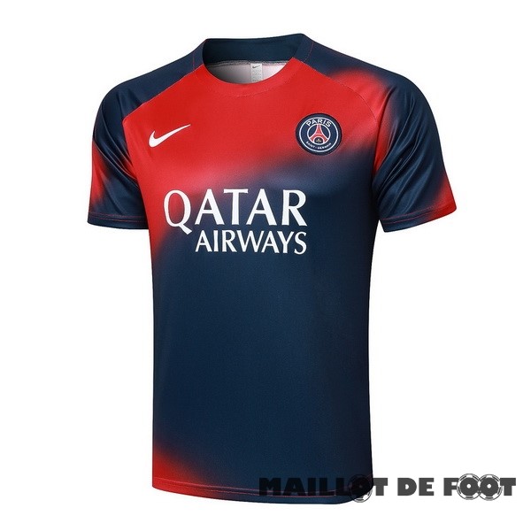 Foot Maillot Pas Cher Entrainement Paris Saint Germain 2023 2024 Rouge Bleu