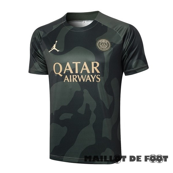 Foot Maillot Pas Cher Entrainement Paris Saint Germain 2024 2025 Vert Marine