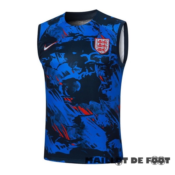 Foot Maillot Pas Cher Entrainement Sans Manches Angleterre 2024 Bleu