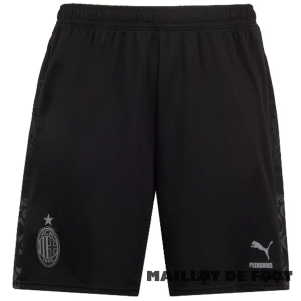 Foot Maillot Pas Cher Fourth Pantalon AC Milan 2023 2024 Noir