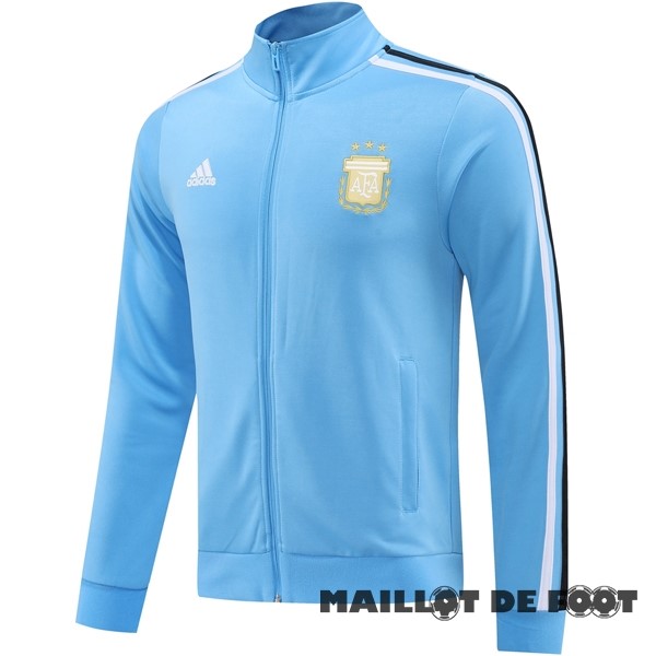 Foot Maillot Pas Cher Ropa Deportiva Con Cremallera Larga Argentine 2024 Bleu