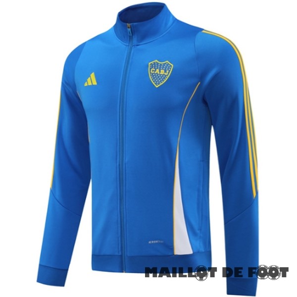 Foot Maillot Pas Cher Ropa Deportiva Con Cremallera Larga Boca Juniors 2024 2025 Bleu